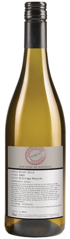 Limited Release Hilltops Pinot Gris