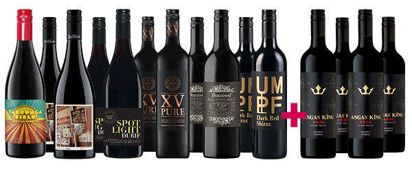 11 Reds + 4 Angas King Reserve Shiraz